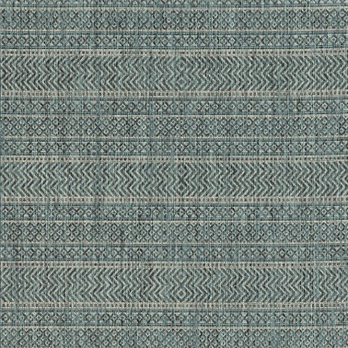 3' X 4' Teal Polypropylene Area Rug