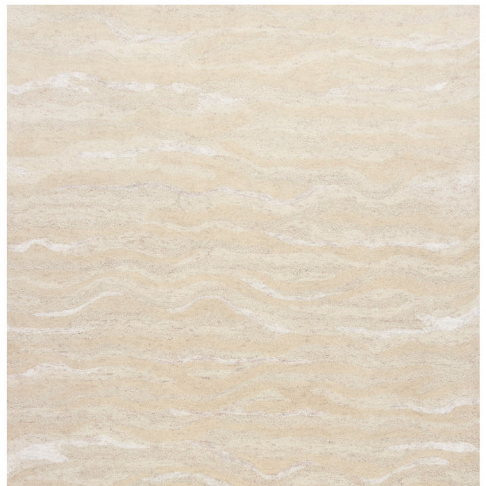 3' X 5' Ivory Hand Tufted Abstract Indoor Area Rug