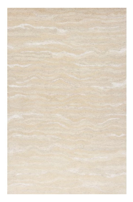 3' X 5' Ivory Hand Tufted Abstract Indoor Area Rug