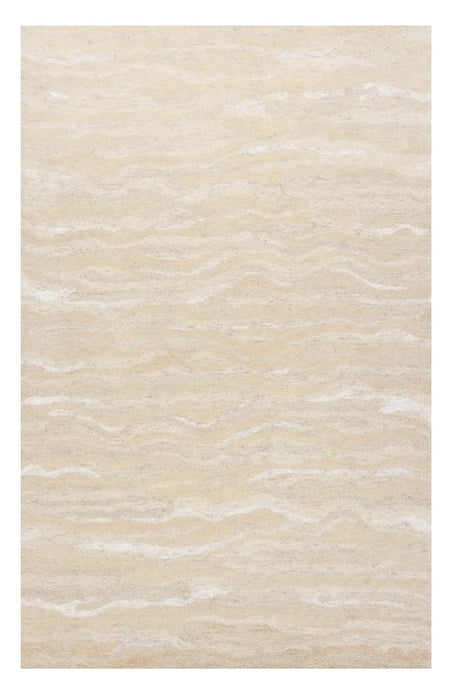 3' X 5' Ivory Hand Tufted Abstract Indoor Area Rug