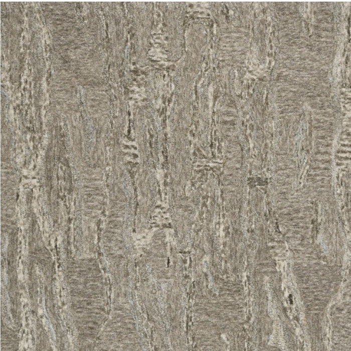 5' X 7' Sand Plain Wool Indoor Area Rug With Viscose Highlights