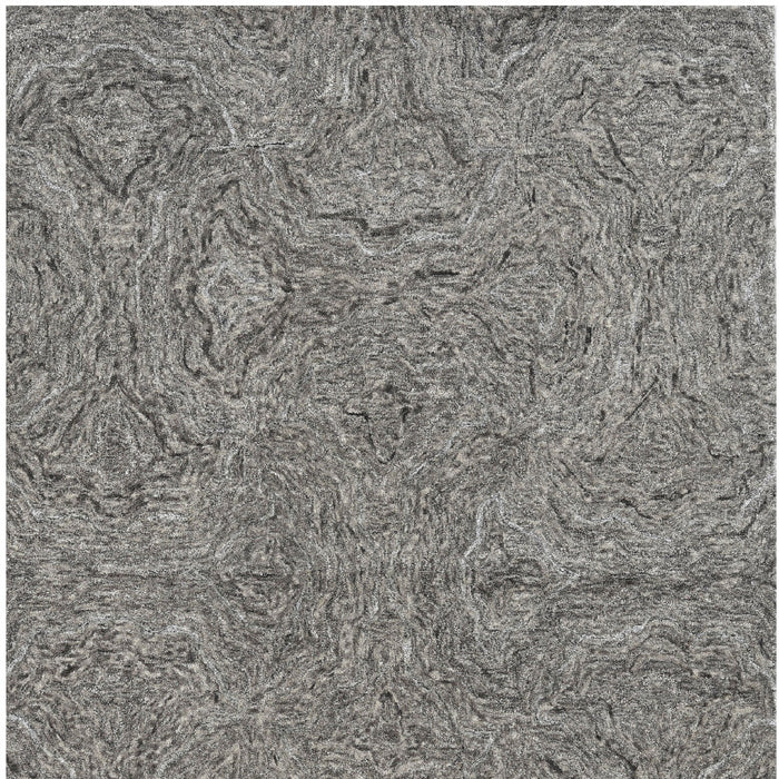 3' X 5' Grey Hand Tufted Abstract Indoor Area Rug