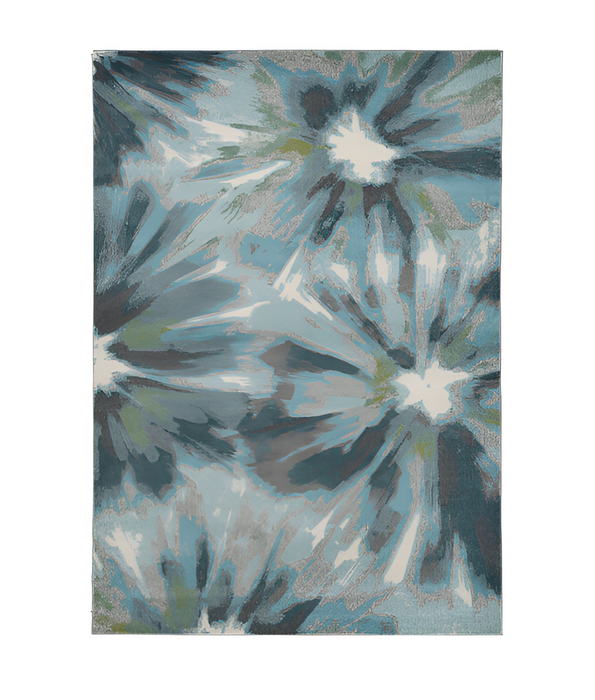 8' X 11' Teal Area Rug