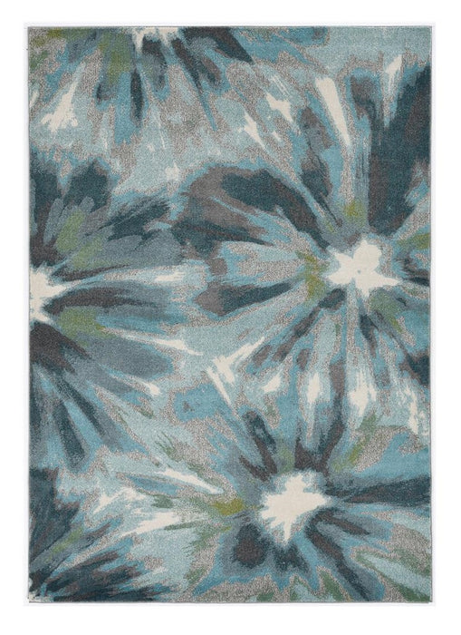 8' X 11' Teal Area Rug