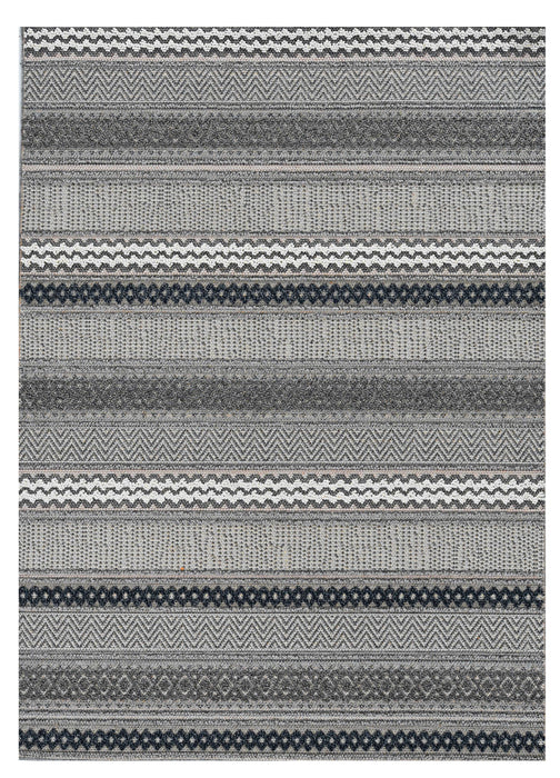 4' X 6' Taupe Striped Area Rug