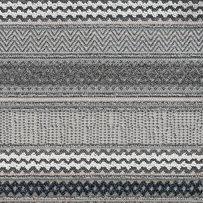 4' X 6' Taupe Striped Area Rug