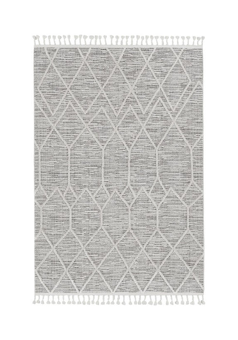 3' X 5' Ivory Geometric Area Rug