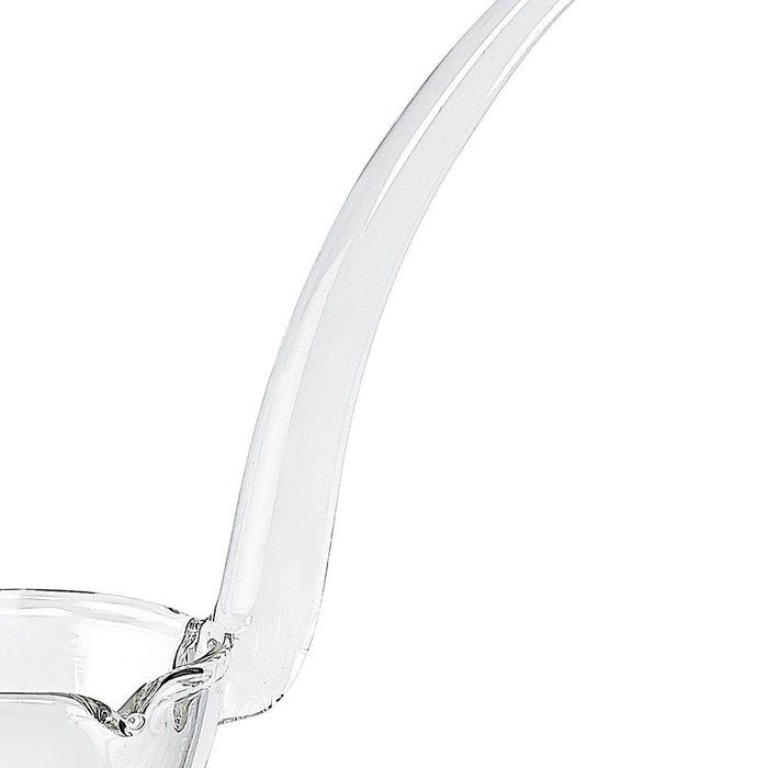 7" Mouth Blown Crystal Gravy Ladle