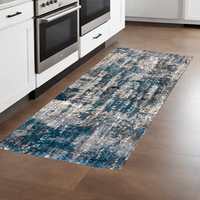 4' X 6' Gray And Blue Gray Skies Area Rug