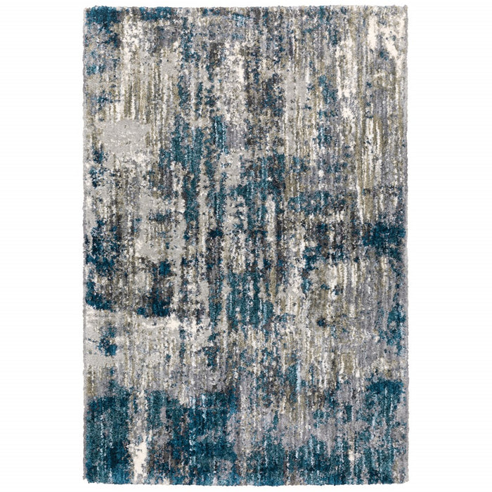 4' X 6' Gray And Blue Gray Skies Area Rug