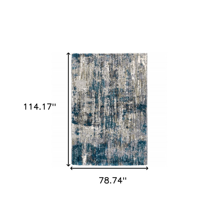 4' X 6' Gray And Blue Gray Skies Area Rug