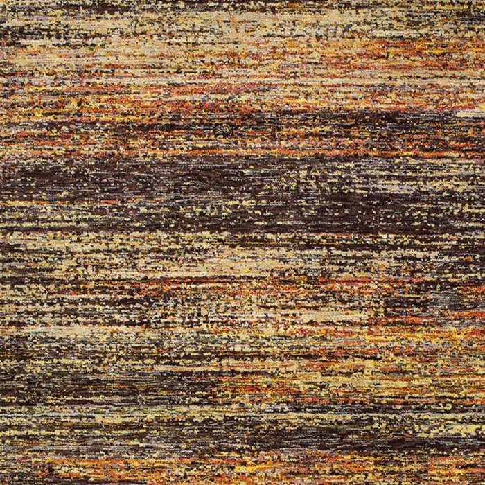 5' X 8' Gold And Slate Abstract Area Rug