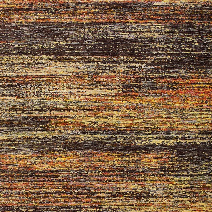 5' X 8' Gold And Slate Abstract Area Rug