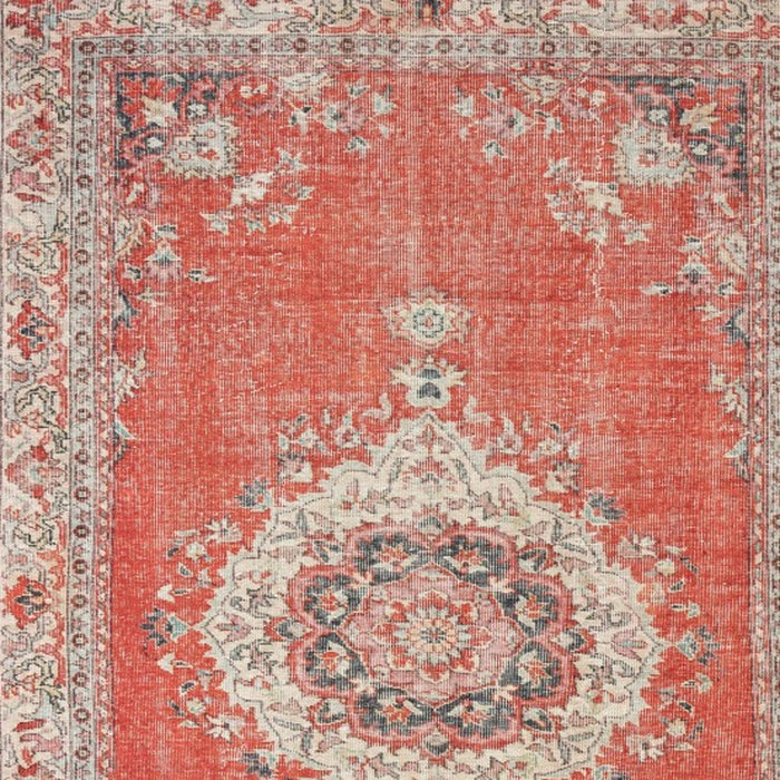 2' X 3' Red and Gray Power Loom Area Rug