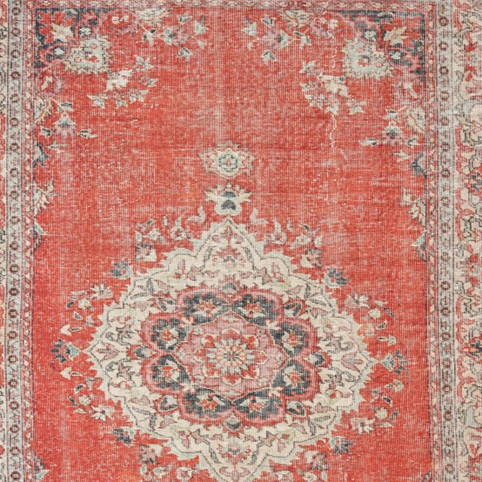 2' X 3' Red and Gray Power Loom Area Rug