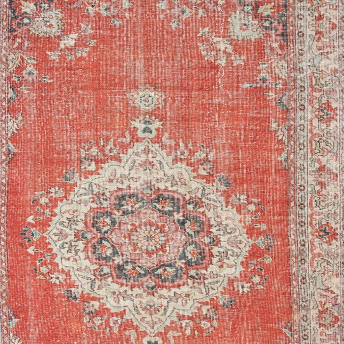 2' X 3' Red and Gray Power Loom Area Rug