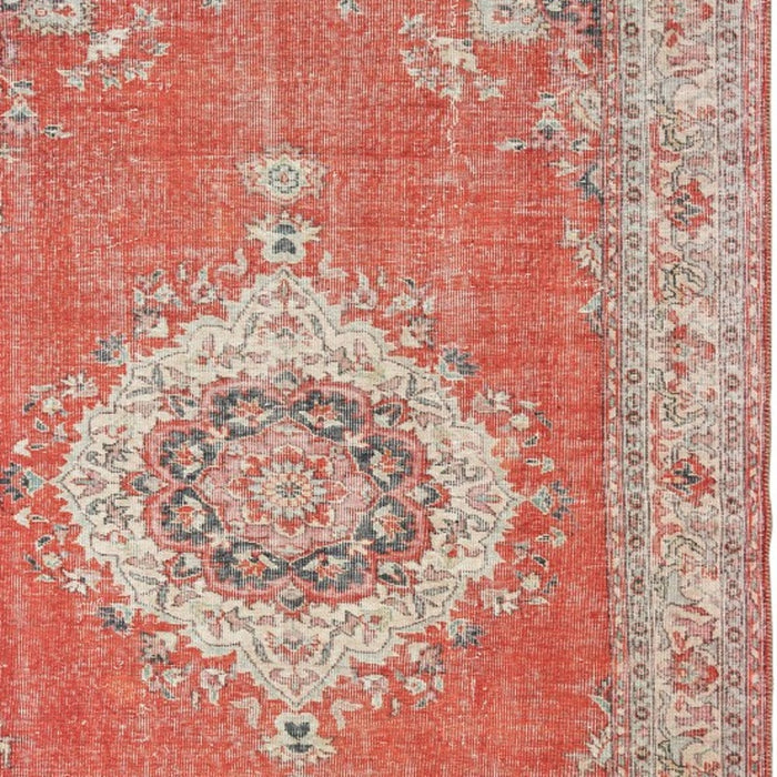 2' X 3' Red and Gray Power Loom Area Rug