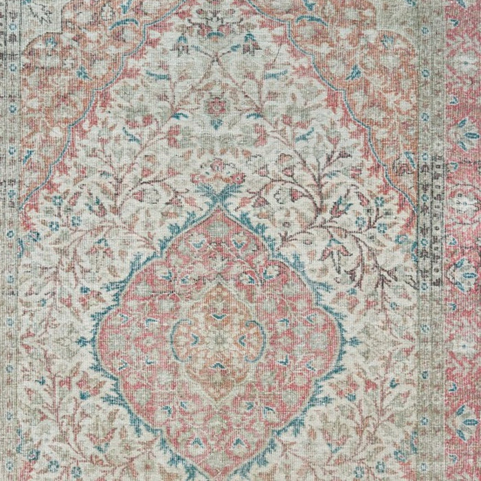 2' X 3' Pink and Ivory Power Loom Area Rug