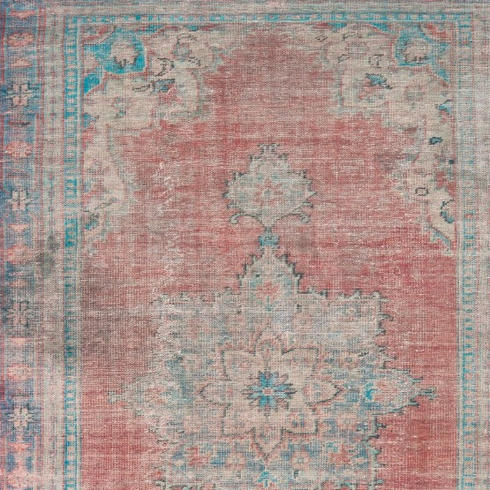 2' X 3' Blue and Red Power Loom Area Rug