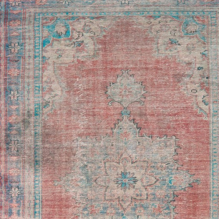 2' X 3' Blue and Red Power Loom Area Rug