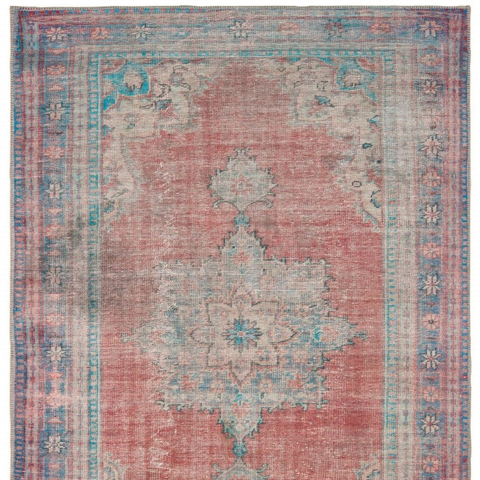 2' X 3' Blue and Red Power Loom Area Rug