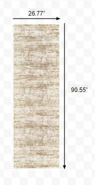 7' X 10' Ivory Shag Area Rug