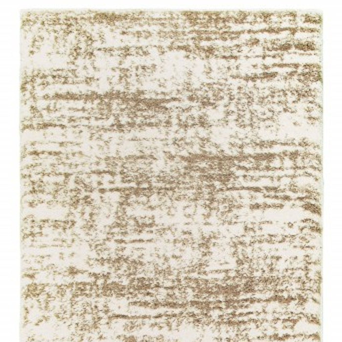 7' X 10' Ivory Shag Area Rug