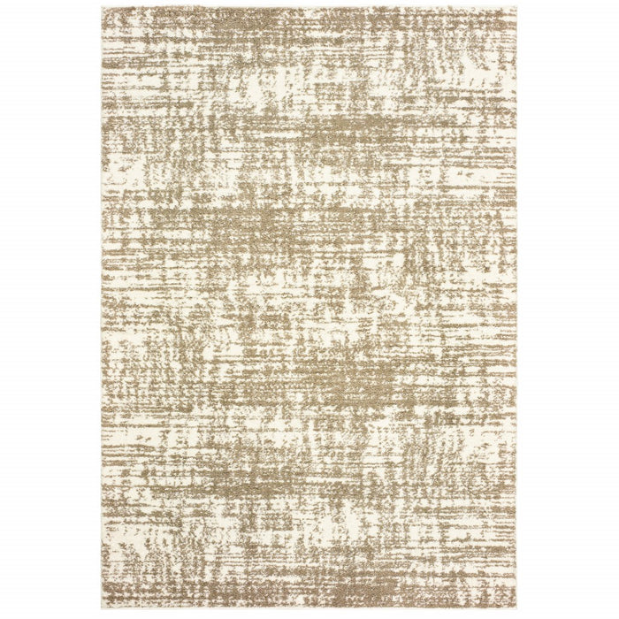 7' X 10' Ivory Shag Area Rug