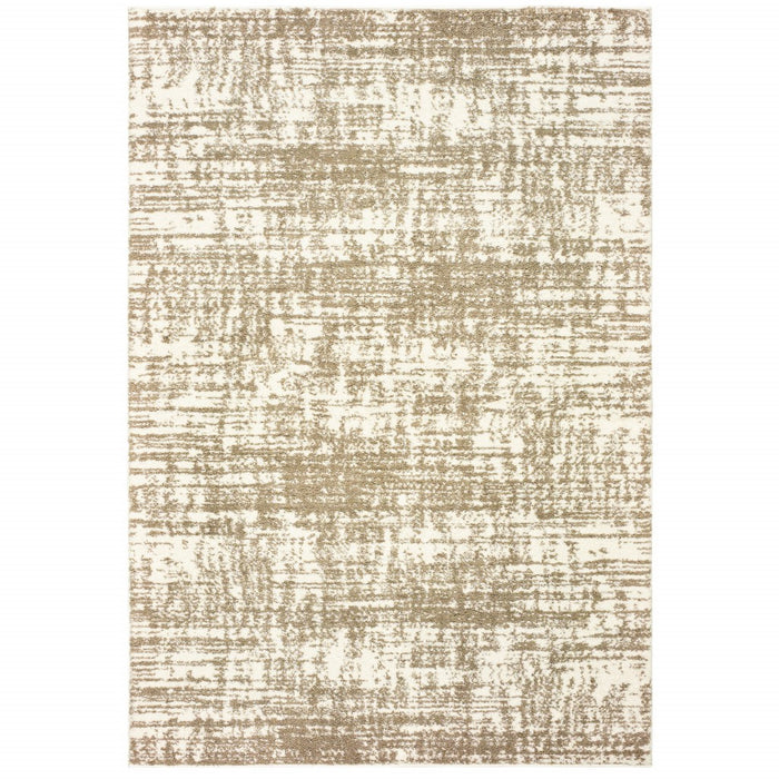 7' X 10' Ivory Shag Area Rug