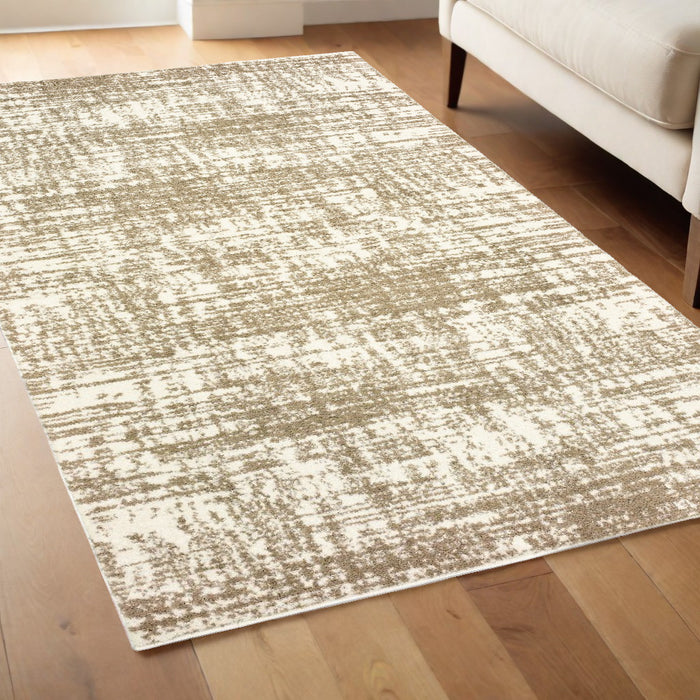 7' X 10' Ivory Shag Area Rug