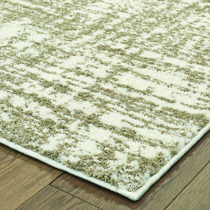 7' X 10' Ivory Shag Area Rug