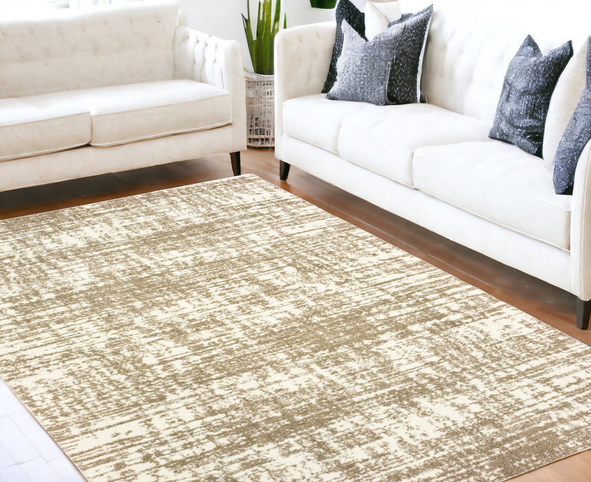 7' X 10' Ivory Shag Area Rug