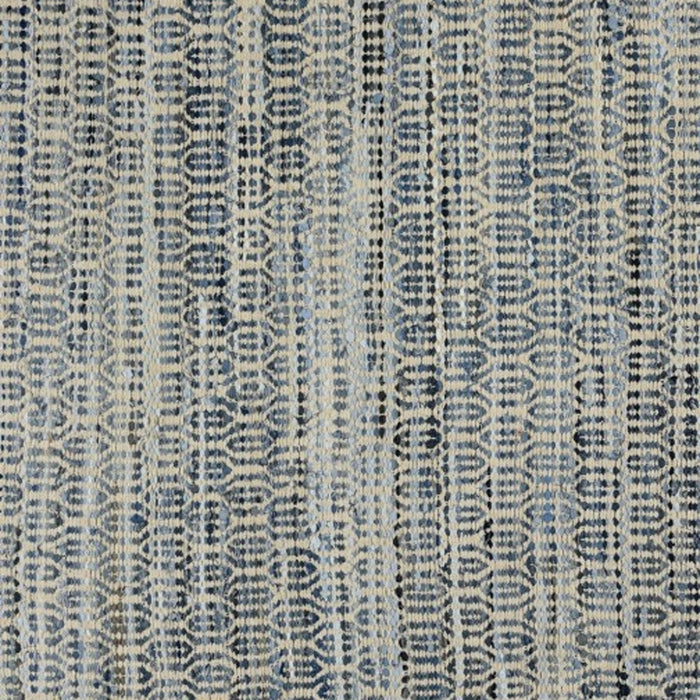 5' X 8' Blue and Gray Area Rug