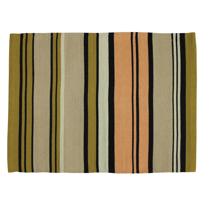 3' X 8' Multicolored Stripes Runner Rug