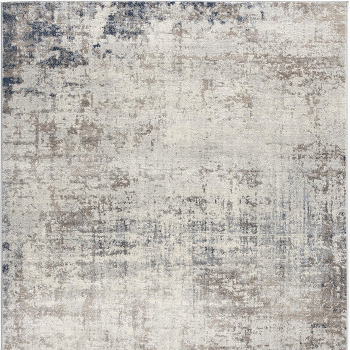 2' X 3' Navy Blue Distressed Striations Scatter Rug