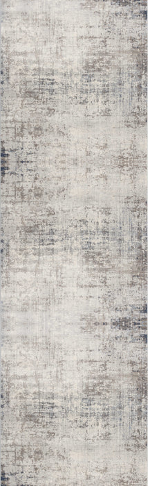 2' X 3' Navy Blue Distressed Striations Scatter Rug