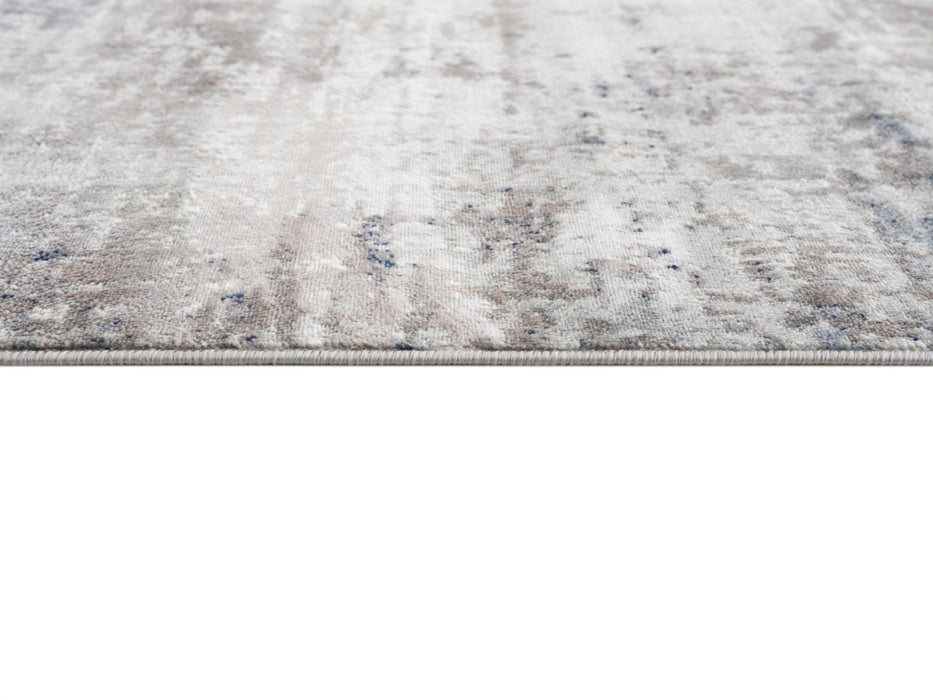 2' X 3' Navy Blue Distressed Striations Scatter Rug