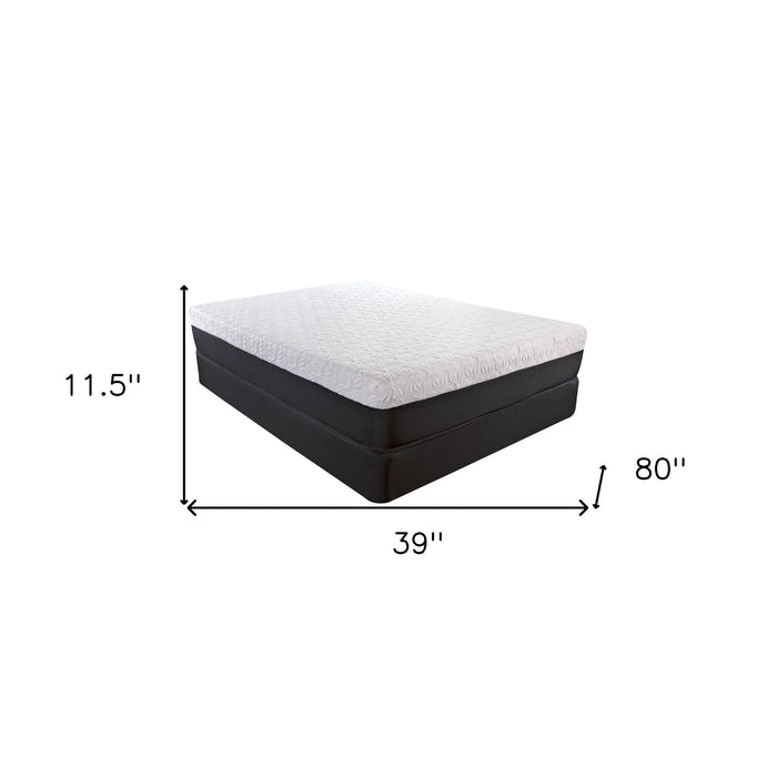 11.5" Lux Copper Infused Gel Memory Foam And High Density Foam Mattress Twin