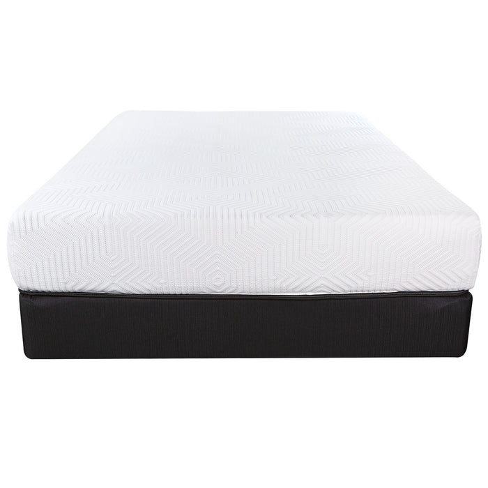 10.5" Hybrid Lux Memory Foam And Wrapped Coil Mattress Twin