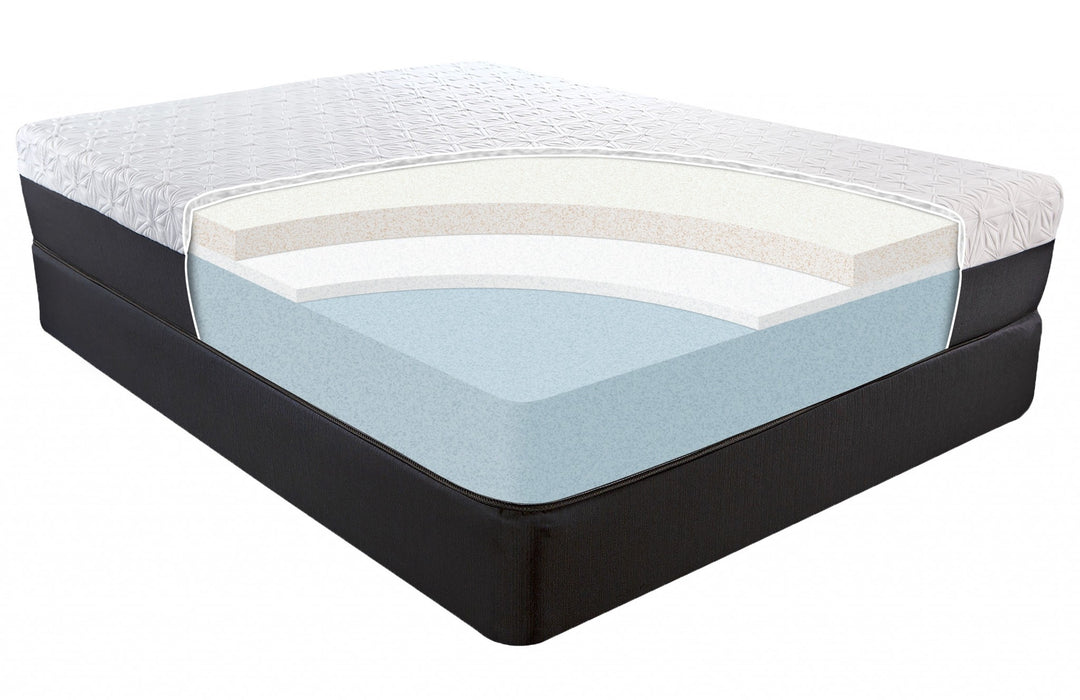 11.5" Lux Copper Infused Gel Memory Foam And High Density Foam Mattress Twin