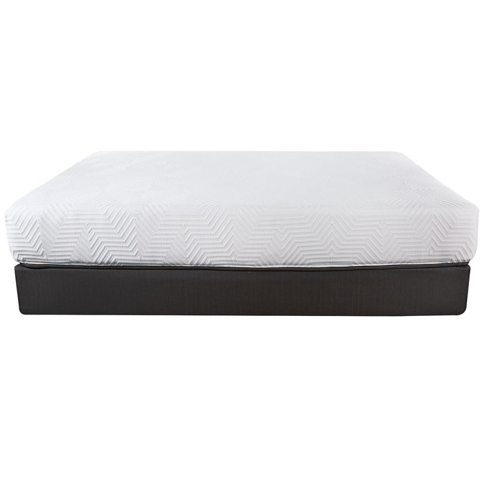 10.5" Hybrid Lux Memory Foam And Wrapped Coil Mattress Twin