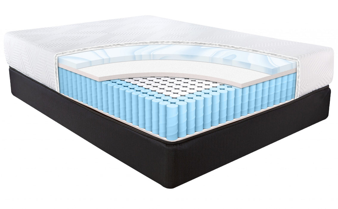 10.5" Hybrid Lux Memory Foam And Wrapped Coil Mattress Twin