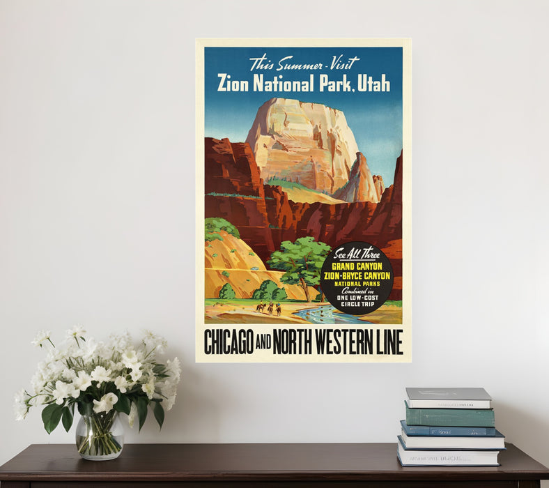 Zion National Utah Unframed Print Wall Art