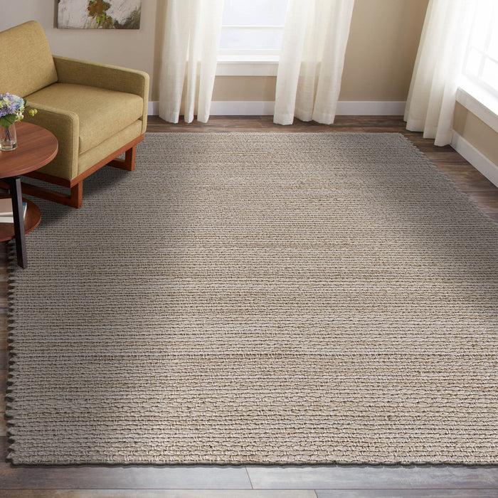 8' X 10' Natural Bleached Contemporary Area Rug