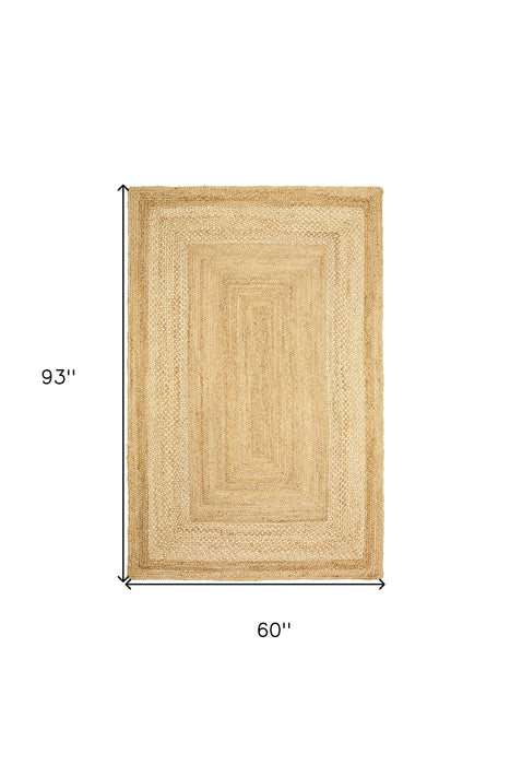 4' X 6' Classic Tan Bordered Area Rug