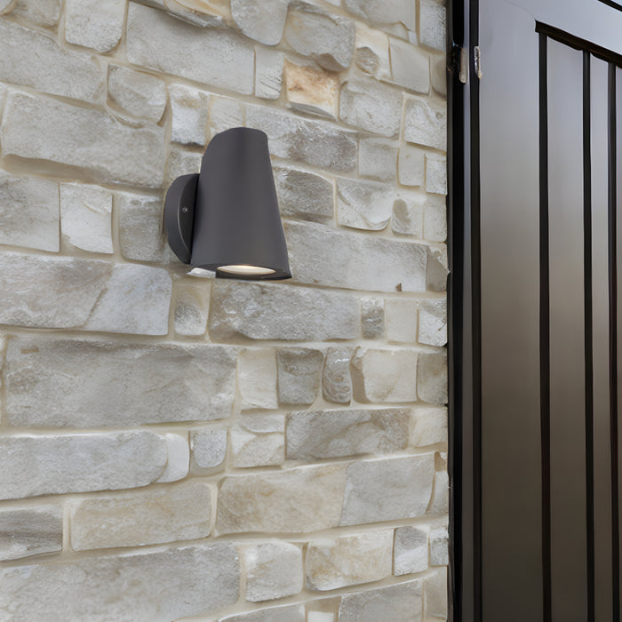 Matte Black LED Conical Wall Sconce