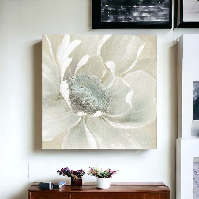 Soft Winter Flower Unframed Print Wall Art