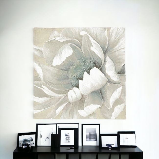 Soft Winter Flower In Bloom Unframed Print Wall Art