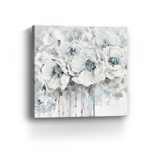 Winter Blues Flower Unframed Print Wall Art