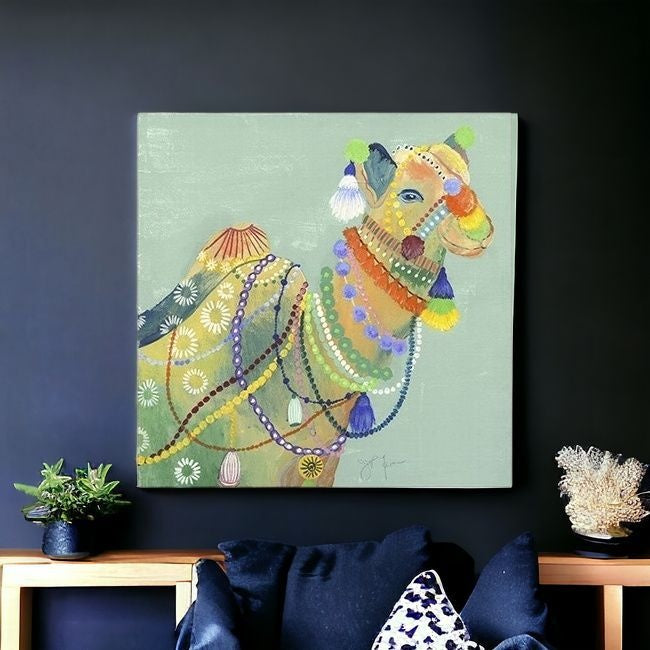 Moroccan Inspired Camel Unframed Print Wall Art